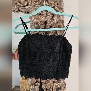 Kendall & Kylie Black Lace Camisole